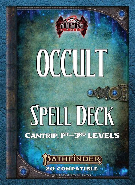 Pathfinder 2e occult spell codex